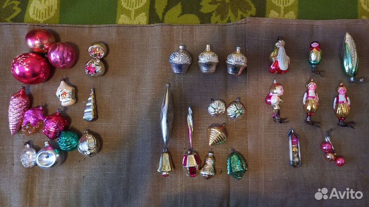 Игрушки на прищепку елочные СССР