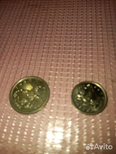 Монеты коллекционые 5коп.2007г и монета 1коп.2008г