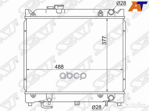 Радиатор Suzuki Escudo 88-97 / Vitara 88-99 SK0001