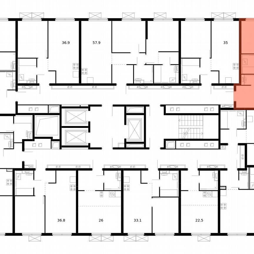 2-к. квартира, 49,6 м², 16/24 эт.