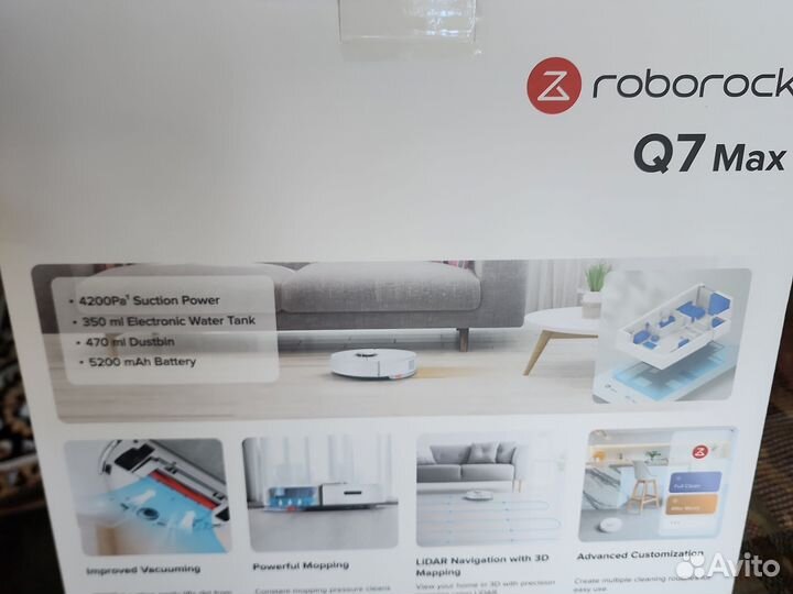 Робот пылесос Roborock Q7 Max белый