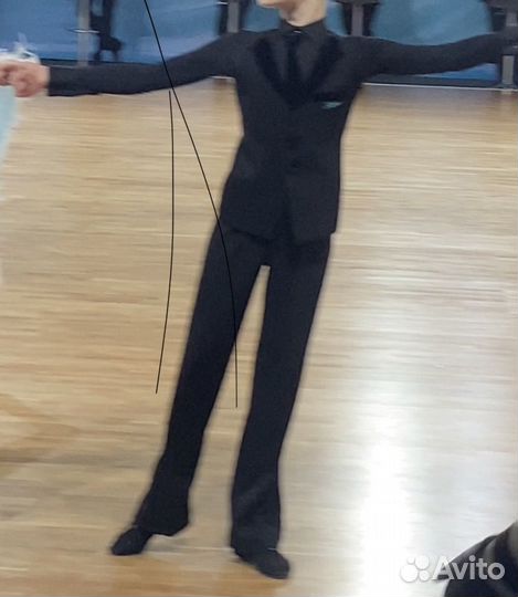 Брюки, жилет, рубашка-Боди бальные карпов Ю1