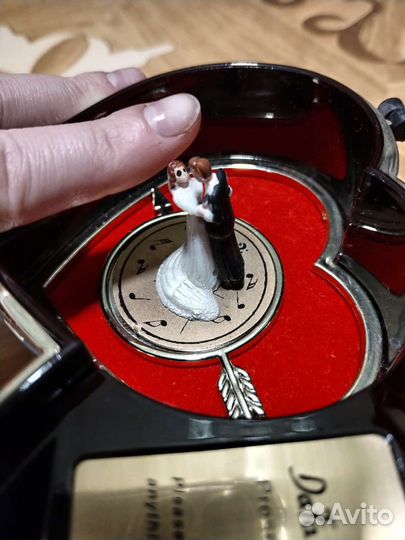 Винтажная музыкальная шкатулка для украшений