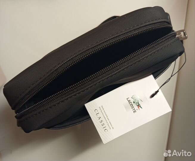 Сумка мужская, черная Lacoste