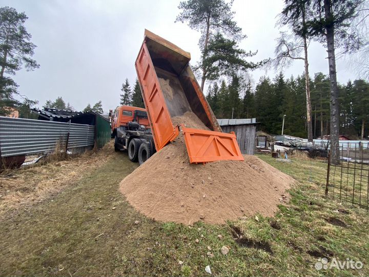 Щебень, Песок, Земля, пгс, щпс, Отсев, Торфогрунт