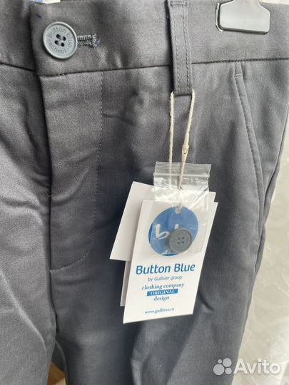 Брюки серые новые для мальчика Button Blue 158