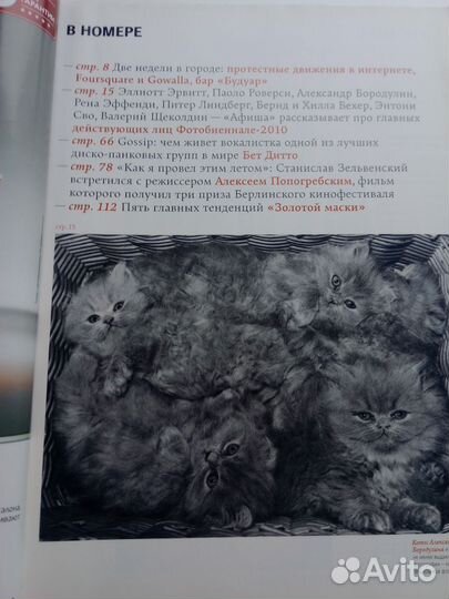 Журнал Афиша 2010