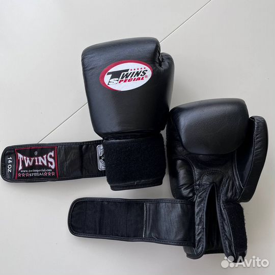 Новые кожаные Боксерские перчатки twins