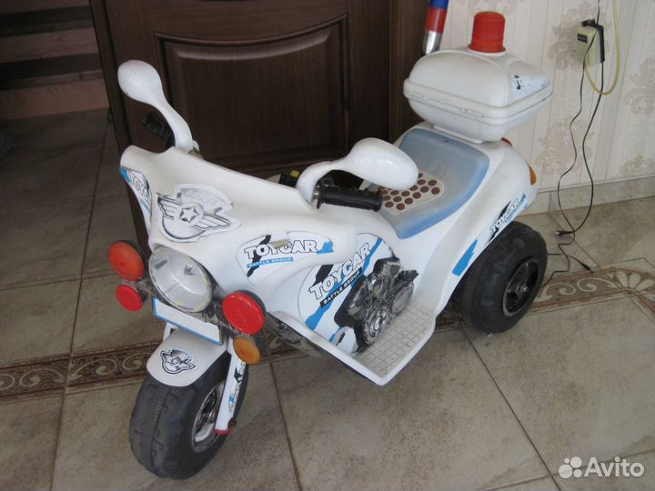 Электромобиль мотоцикл детский