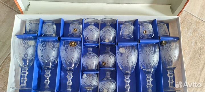 Фужеры хрустальные СССР Гусь хрустальный