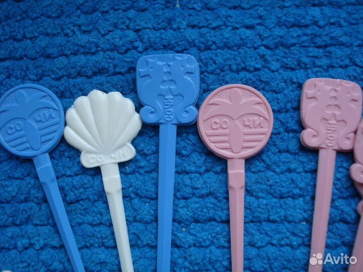 Набор для канапе Вилочки Шпажки Сочи СССР