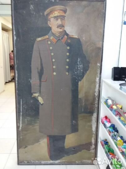 Портрет Сталина. Картина маслом СССР