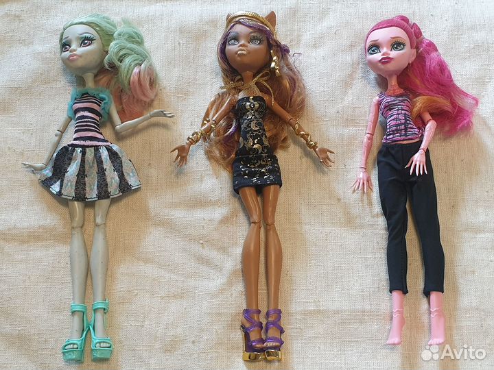 Куклы Monster High Рошель, Клодин, Джиджи Грант