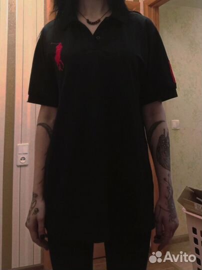 Polo Ralph Lauren, Поло, цвет Чёрный, размер М