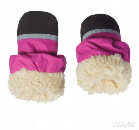 Зимние варежки мембрана шерсть теплые краги