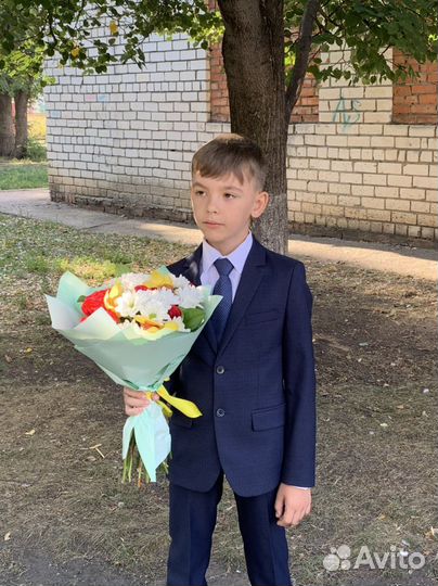 Школьный костюм для мальчика 128 синий