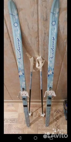 Лыжи с палками 130