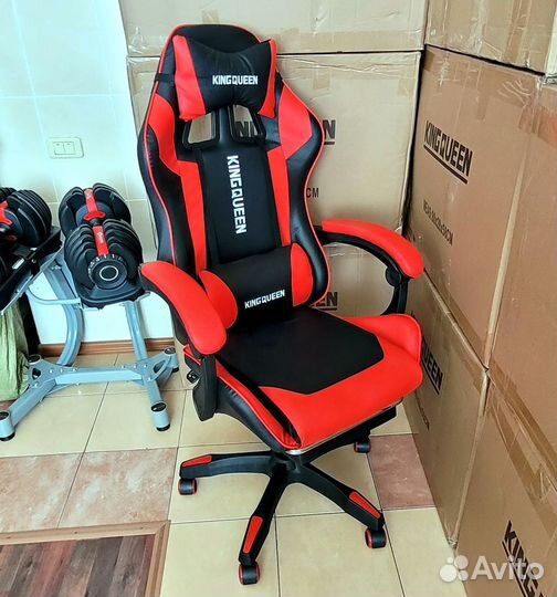 Компьютерное кресло кожаное экокожа новое