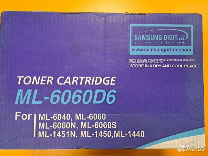 Картридж для лазерного принтера Samsung ML6060D3