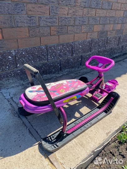 Детские санки снегокат