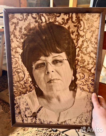 Выжигание портретов на дереве