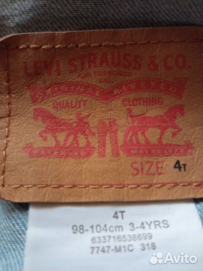 Джинсовая куртка levi Strauss для девочки