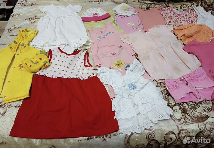 Детские вещи пакетом для девочек 86 92