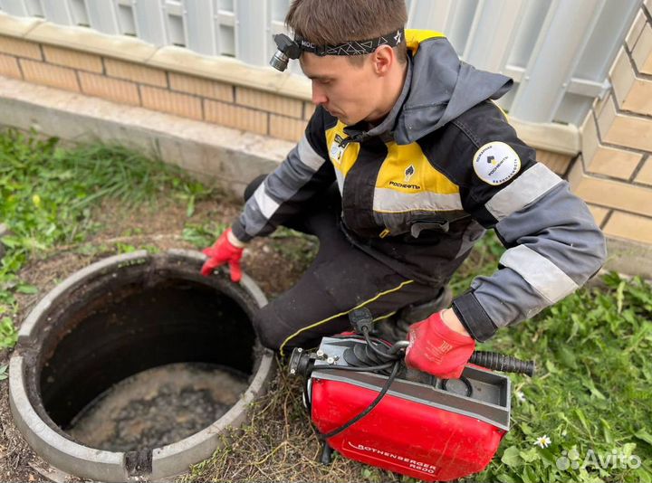 Прочистка канализации, устранение засоров 24/7