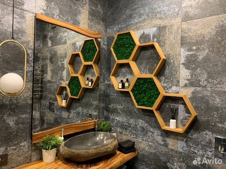 Стабилизированный мох декор