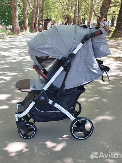 Коляска прогулочная Baballo 2023 (серая/белрама