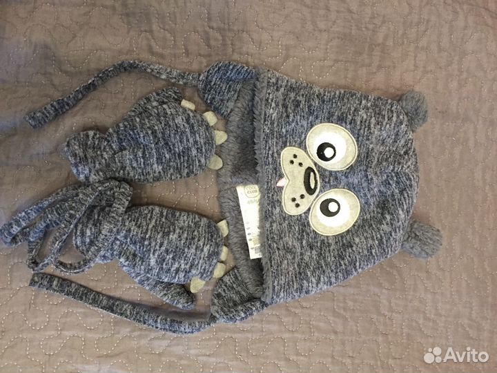 Шапка варежки новые