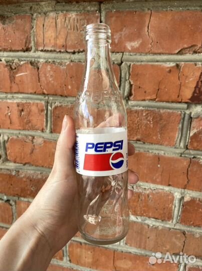 Стеклянная бутылка Pepsi-Cola 300ml 1998г. Винтаж