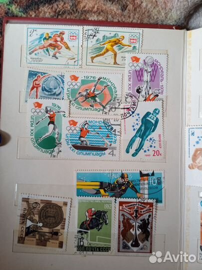 Марки спорт и космос