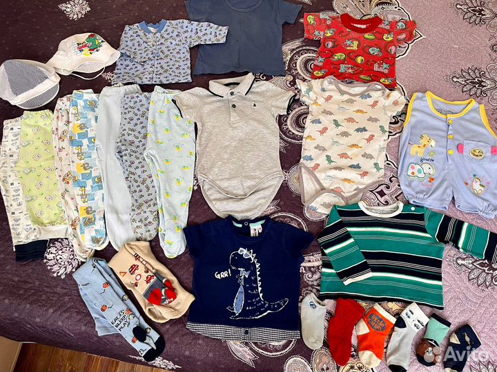 Вещи пакетом на мальчика 74 80, 25штук