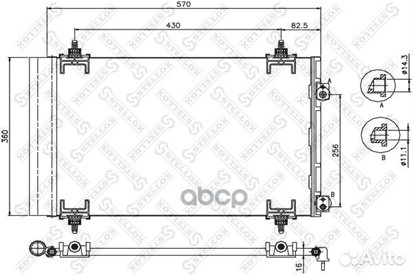 Радиаторы кондиционераstellox 1045222SX Stellox
