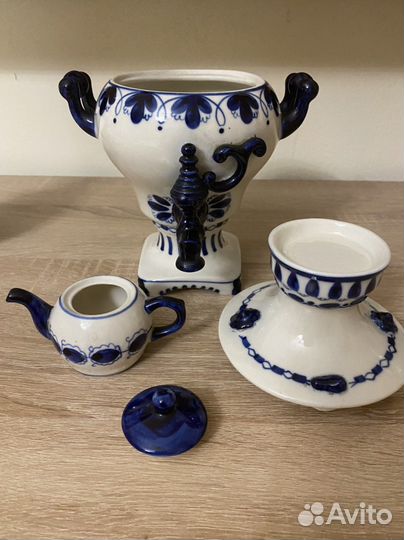 Самовары фарфор лфз, Гжель