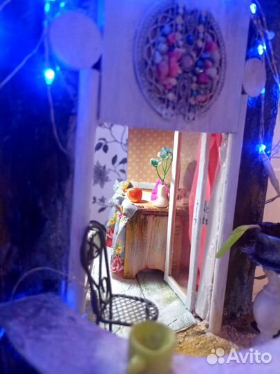 Кукольный дом ручной работы с освещением