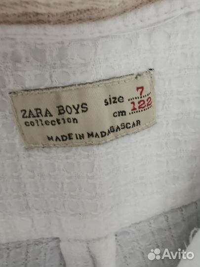 Рубашка zara для мальчика 122