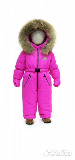 Зимний комбинезон для девочки 98 с мехом