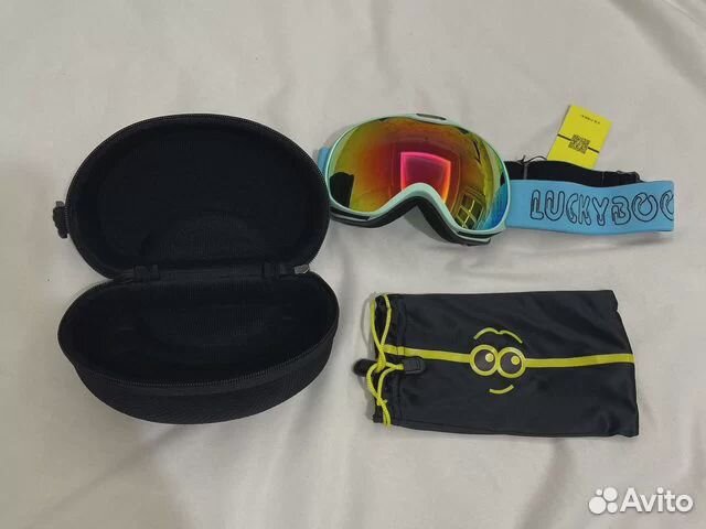 Luckyboo Горнолыжная Маска Up Start, Голубой