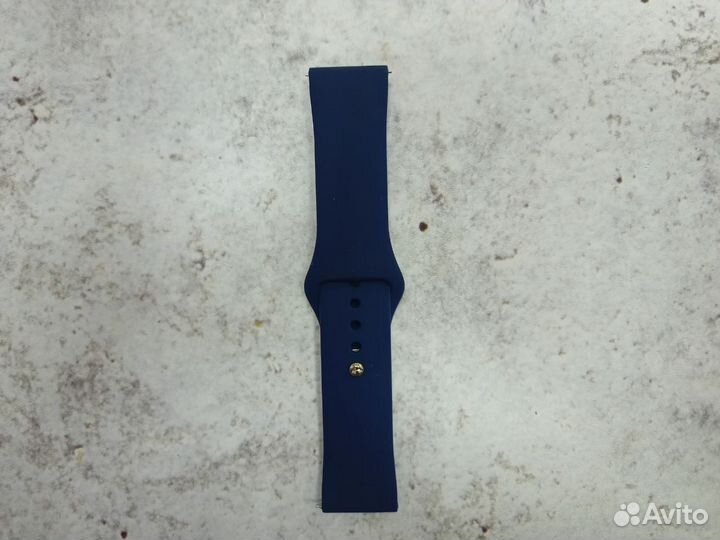 Ремешок силиконовый 22мм (Dark Blue)