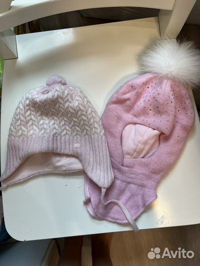 Шапка шлем для девочки 48 50 52