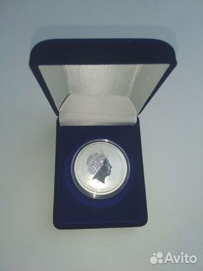 Монета 50 центов, год змеи, серебро, 2013 г., Авст