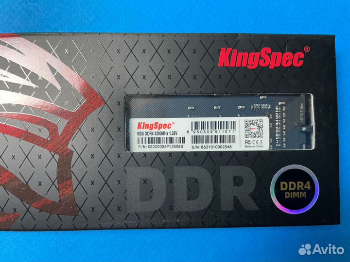 8GB DDR4 3200MHz 1.35V dimm Новая с Гарантией