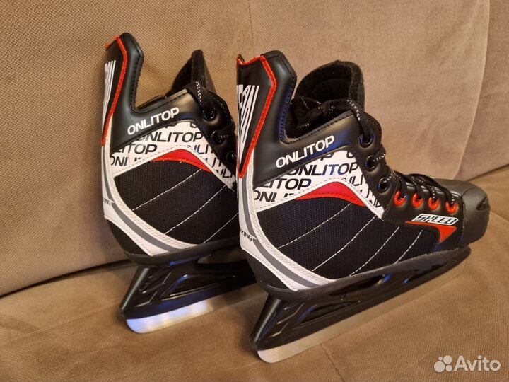 Коньки хоккейные для мальчика раздвижные 32-35