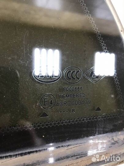 Стекло двери задней левой (форточка) BYD F3