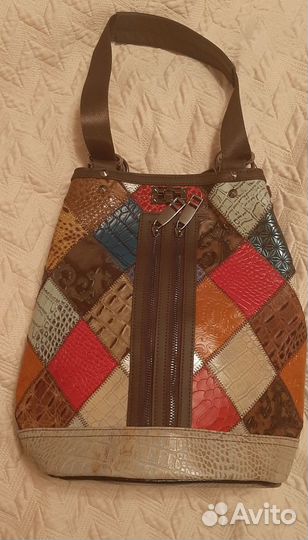 Сумка рюкзак натуральная кожа