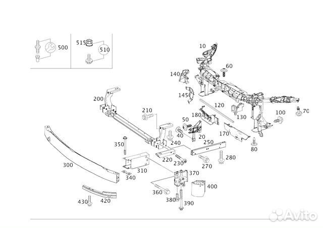 Поперечина опорная радиатора Новое / Оригинал
