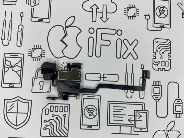 Шлейф для iPhone X на сенсор/микрофон