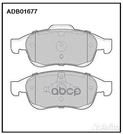 Колодки тормозные передние ADB01677 allied nippon